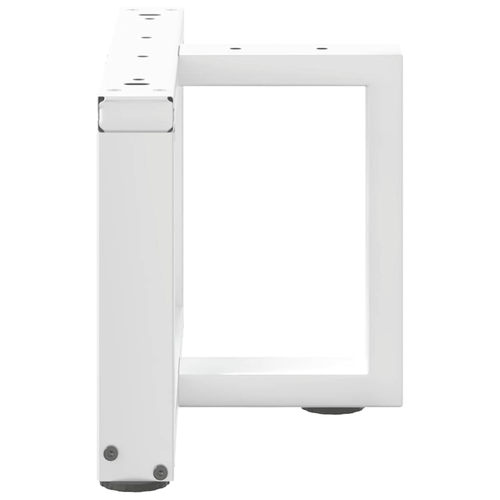 vidaXL Coffee Table Legs T-Shaped 2 pcs White 40x25x(30-31) cm Steel 4