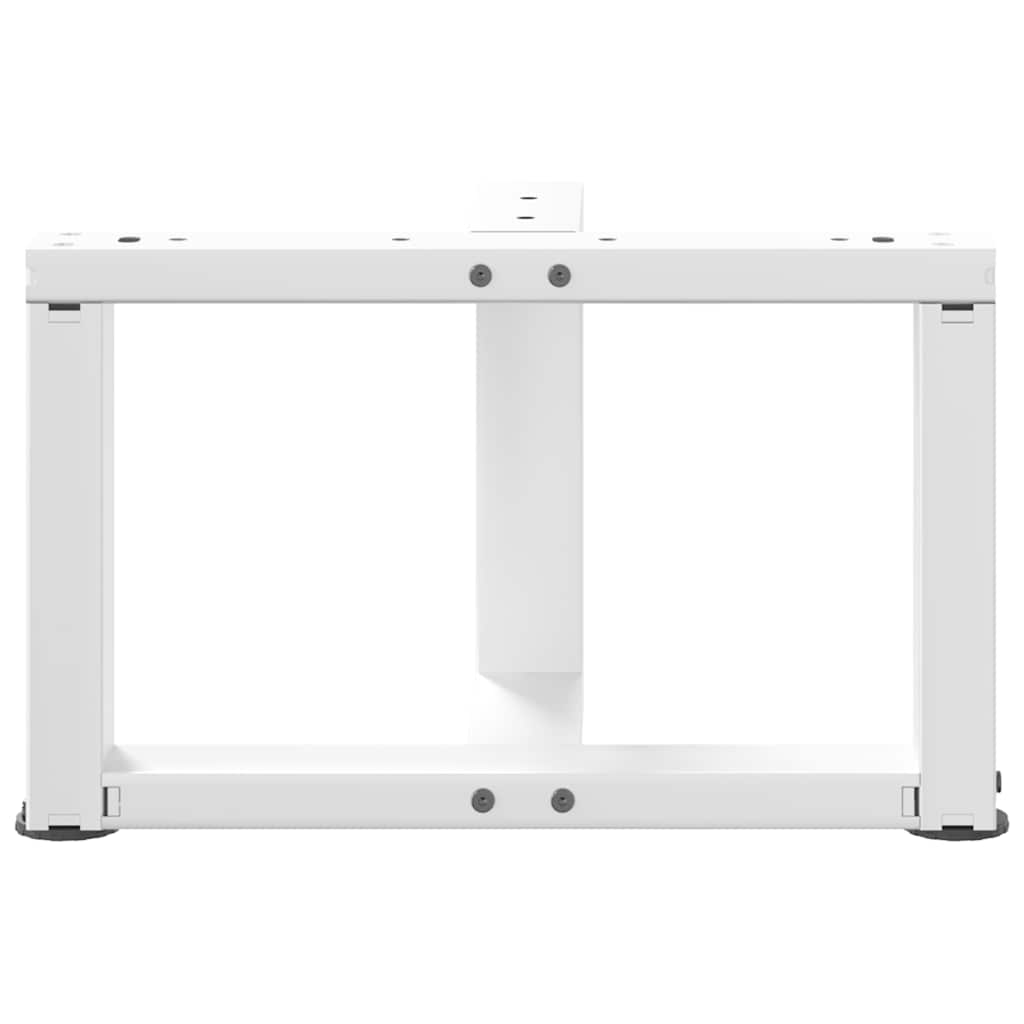 vidaXL Coffee Table Legs T-Shaped 2 pcs White 40x25x(30-31) cm Steel 6