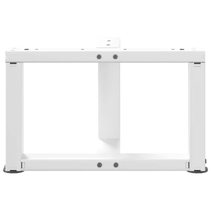 vidaXL Coffee Table Legs T-Shaped 2 pcs White 40x25x(30-31) cm Steel 6