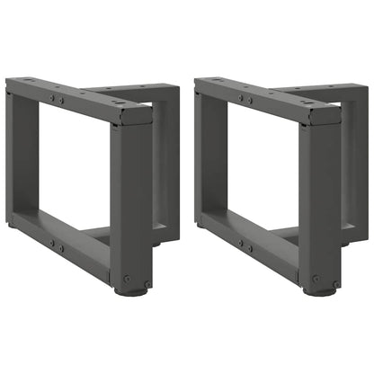 vidaXL Coffee Table Legs T-Shaped 2 pcs Anthracite 40x25x(30-31) cm Steel 1