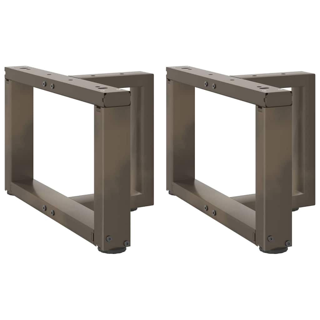 vidaXL Coffee Table Legs T-Shaped 2 pcs Black 40x25x(30-31) cm Steel 1