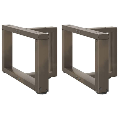 vidaXL Coffee Table Legs T-Shaped 2 pcs Black 40x25x(30-31) cm Steel 1