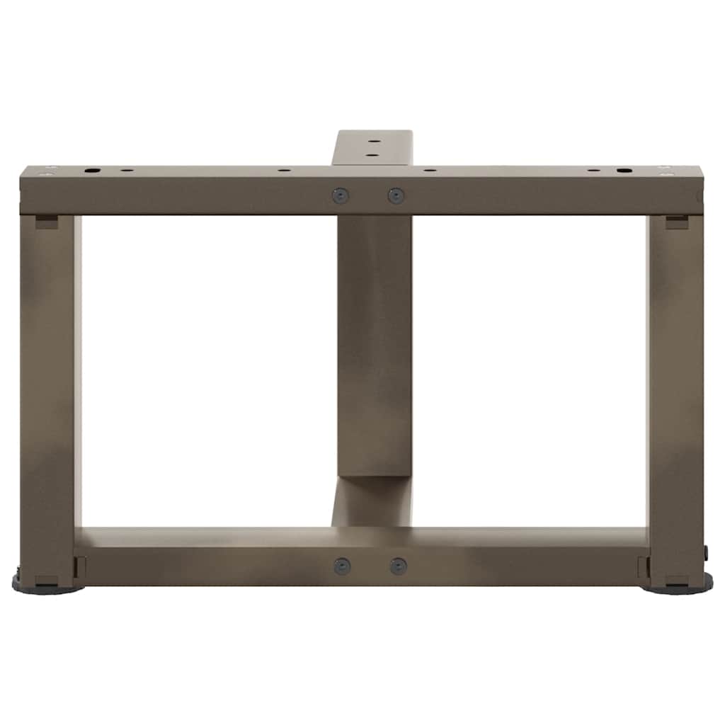 vidaXL Coffee Table Legs T-Shaped 2 pcs Black 40x25x(30-31) cm Steel 6