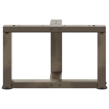 vidaXL Coffee Table Legs T-Shaped 2 pcs Black 40x25x(30-31) cm Steel 6