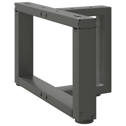 vidaXL Coffee Table Legs T-Shaped 2 pcs Anthracite 50x25x(30-31) cm Steel 4