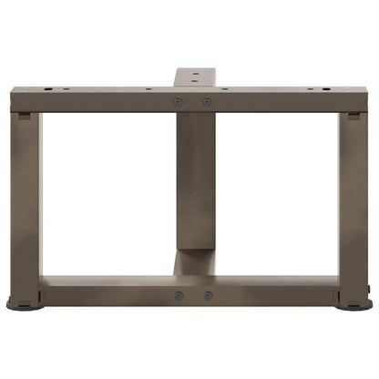 vidaXL Coffee Table Legs T-Shaped 2 pcs Black 50x25x(30-31) cm Steel 6