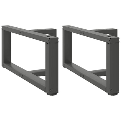 vidaXL Coffee Table Legs T-Shaped 2 pcs Anthracite 60x25x(30-31) cm Steel 1