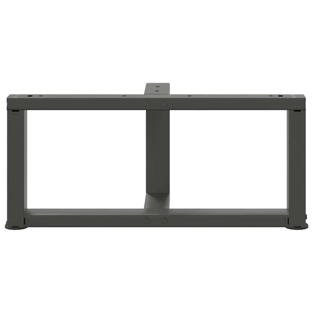 vidaXL Coffee Table Legs T-Shaped 2 pcs Anthracite 60x25x(30-31) cm Steel 6