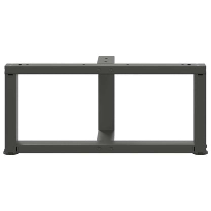 vidaXL Coffee Table Legs T-Shaped 2 pcs Anthracite 60x25x(30-31) cm Steel 6
