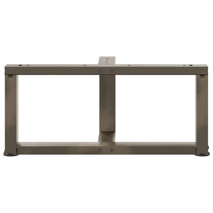vidaXL Coffee Table Legs T-Shaped 2 pcs Black 60x25x(30-31) cm Steel 6