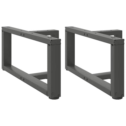 vidaXL Coffee Table Legs T-Shaped 2 pcs Anthracite 70x25x(30-31) cm Steel 1