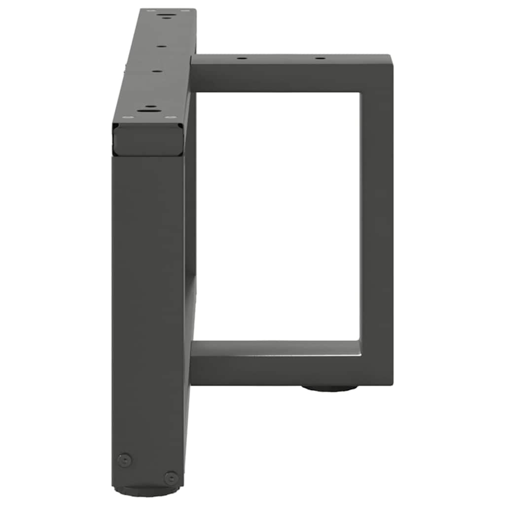 vidaXL Coffee Table Legs T-Shaped 2 pcs Anthracite 70x25x(30-31) cm Steel 5