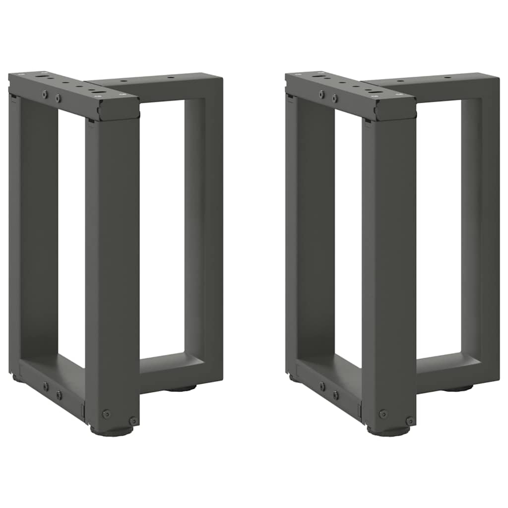 vidaXL Coffee Table Legs T-Shaped 2 pcs Anthracite 28x25x(42-43) cm Steel 1