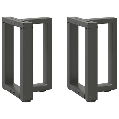 vidaXL Coffee Table Legs T-Shaped 2 pcs Anthracite 28x25x(42-43) cm Steel 1