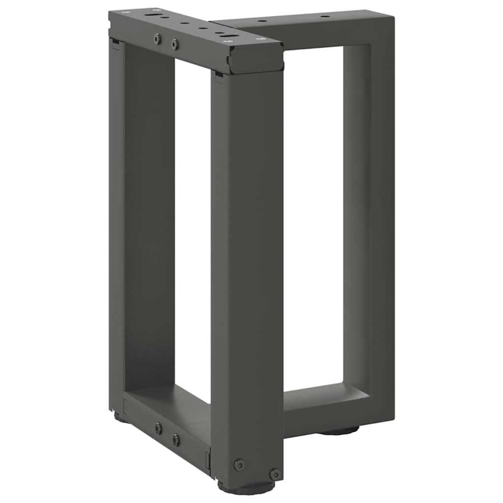 vidaXL Coffee Table Legs T-Shaped 2 pcs Anthracite 28x25x(42-43) cm Steel 3