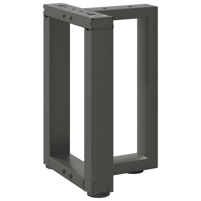 vidaXL Coffee Table Legs T-Shaped 2 pcs Anthracite 28x25x(42-43) cm Steel 3