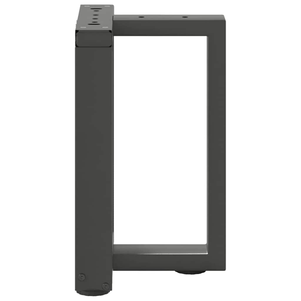 vidaXL Coffee Table Legs T-Shaped 2 pcs Anthracite 28x25x(42-43) cm Steel 5