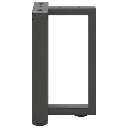 vidaXL Coffee Table Legs T-Shaped 2 pcs Anthracite 28x25x(42-43) cm Steel 5