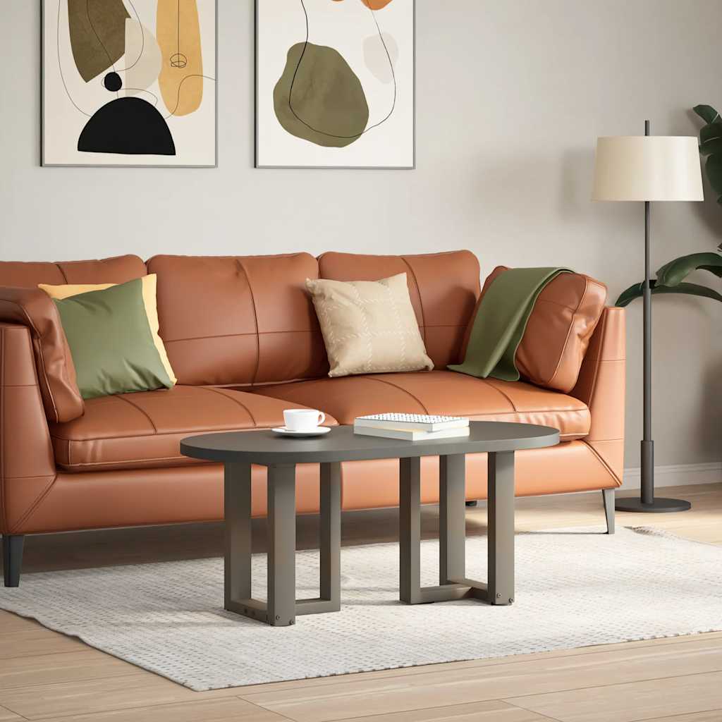 vidaXL Coffee Table Legs T-Shaped 2 pcs Black 38x25x(42-43) cm Steel 2