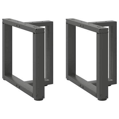 vidaXL Coffee Table Legs T-Shaped 2 pcs Anthracite 50x25x(42-43) cm Steel 1