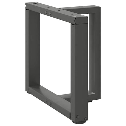 vidaXL Coffee Table Legs T-Shaped 2 pcs Anthracite 50x25x(42-43) cm Steel 4