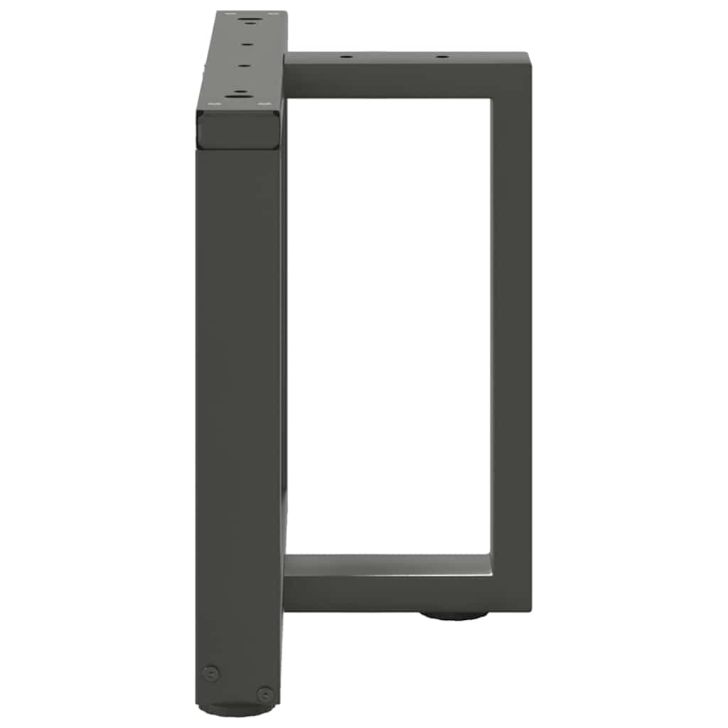 vidaXL Coffee Table Legs T-Shaped 2 pcs Anthracite 50x25x(42-43) cm Steel 5