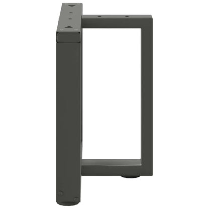 vidaXL Coffee Table Legs T-Shaped 2 pcs Anthracite 50x25x(42-43) cm Steel 5