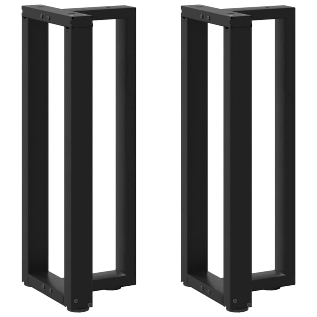 Bar Table Legs T-Shaped 2 pcs Steel Black 25 x 28 x (72-73)–60 x 35 x (100-101) cm 38 x 25 x (72-73) cm