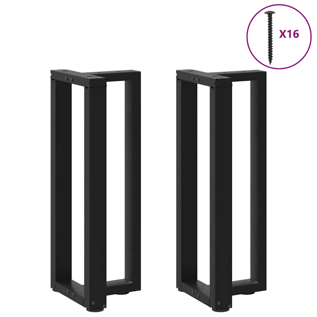Bar Table Legs T-Shaped 2 pcs Steel Black 25 x 28 x (72-73)–60 x 35 x (100-101) cm 38 x 25 x (72-73) cm