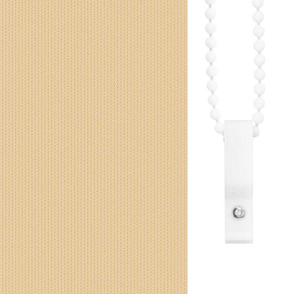 vidaXL Roller Blind Blackout Beige 125x130 cm Fabric Width 121.6 cm 5