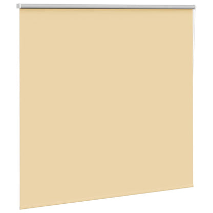 vidaXL Roller Blind Blackout Beige 165x130 cm Fabric Width 161.6 cm Polyester 3
