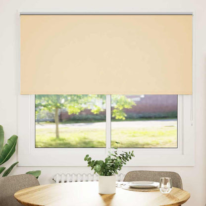 vidaXL Roller Blind Blackout Beige 145x150 cm Fabric Width 141.6 cm Polyester 2