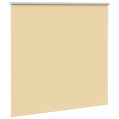 vidaXL Roller Blind Blackout Beige 155x150 cm Fabric Width 151.6 cm Polyester 3