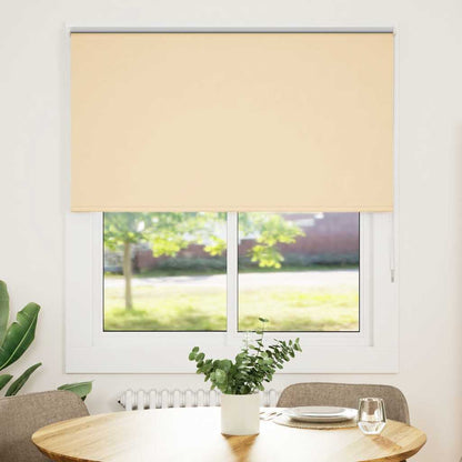 vidaXL Roller Blind Blackout Beige 140x175 cm Fabric Width 136.6 cm Polyester 2