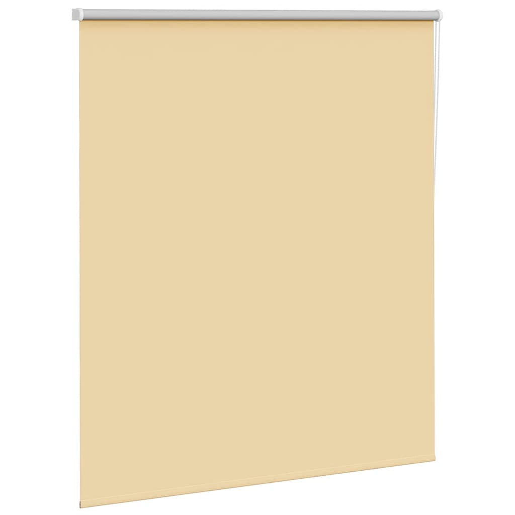 vidaXL Roller Blind Blackout Beige 140x175 cm Fabric Width 136.6 cm Polyester 3
