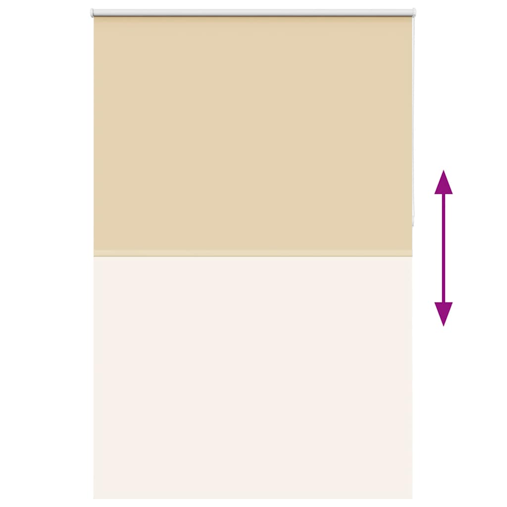 vidaXL Roller Blind Blackout Beige 160x230 cm Fabric Width 156.6 cm Polyester 5