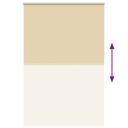 vidaXL Roller Blind Blackout Beige 165x230 cm Fabric Width 161.6 cm Polyester 5