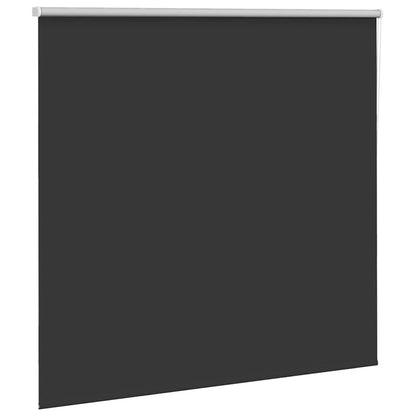 vidaXL Roller Blind Blackout Black 165x130 cm Fabric Width 161.6 cm Polyester 3