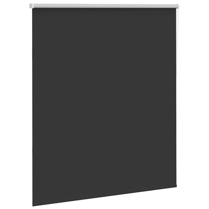 vidaXL Roller Blind Blackout Black 135x175 cm Fabric Width 131.6 cm Polyester 3