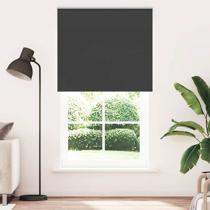 vidaXL Roller Blind Blackout Black 140x230 cm Fabric Width 136.6 cm Polyester 1