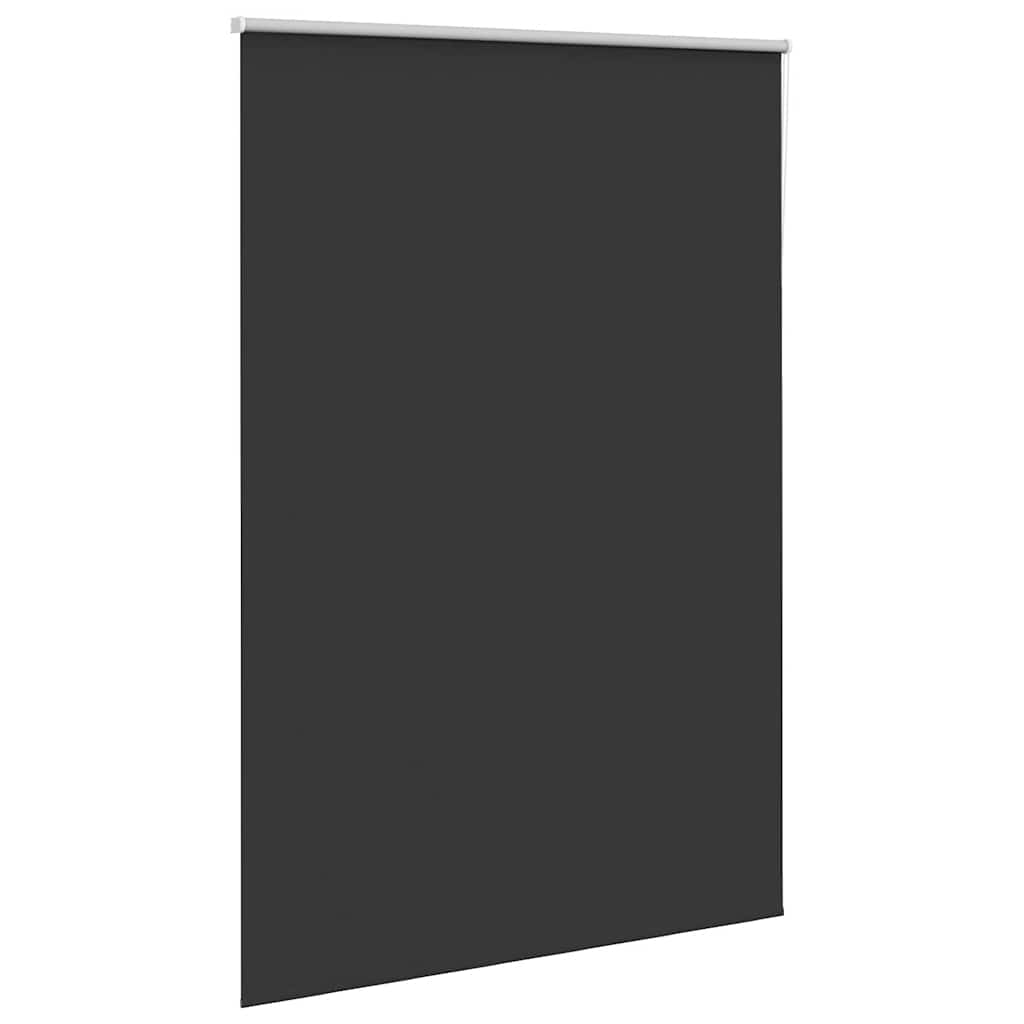 vidaXL Roller Blind Blackout Black 165x230 cm Fabric Width 161.6 cm Polyester 3