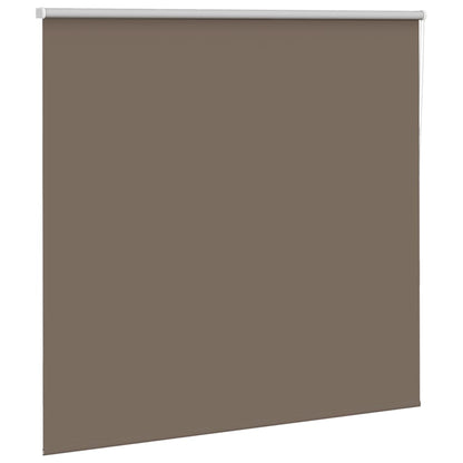 vidaXL Roller Blind Blackout Coffee 165x130 cm Fabric Width 161.6 cm Polyester 3