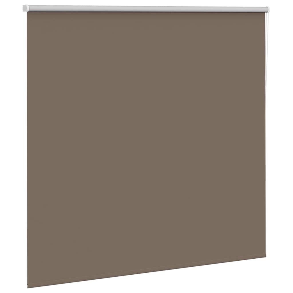vidaXL Roller Blind Blackout Coffee 165x175 cm Fabric Width 161.6 cm Polyester 3