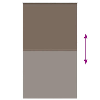 vidaXL Roller Blind Blackout Coffee 125x210 cm Fabric Width 121.6 cm Polyester 5