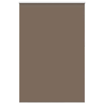 vidaXL Roller Blind Blackout Coffee 165x210 cm Fabric Width 161.6 cm Polyester 2