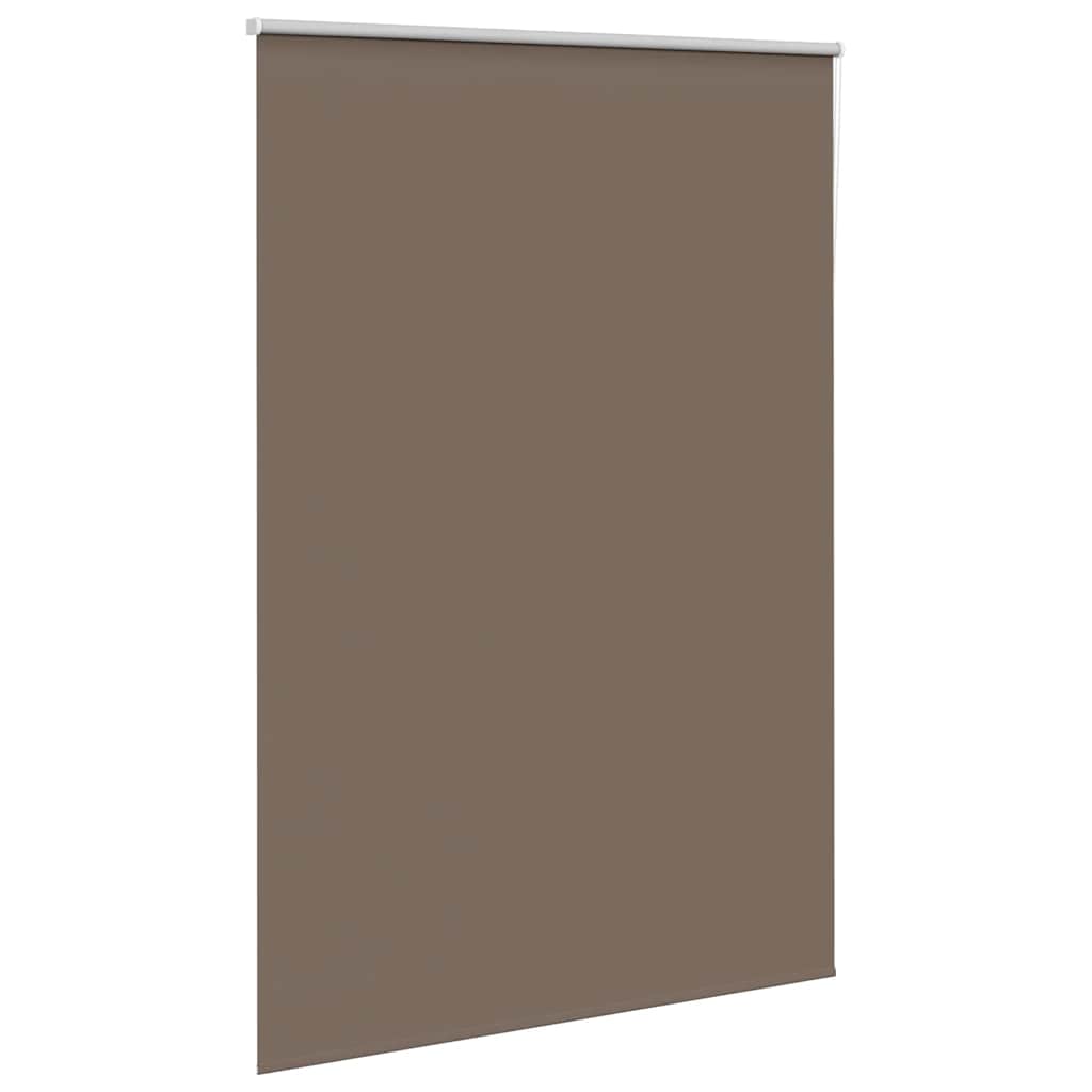 vidaXL Roller Blind Blackout Coffee 165x210 cm Fabric Width 161.6 cm Polyester 3