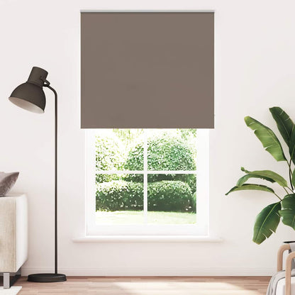 vidaXL Roller Blind Blackout Coffee 125x230 cm Fabric Width 121.6 cm Polyester 1