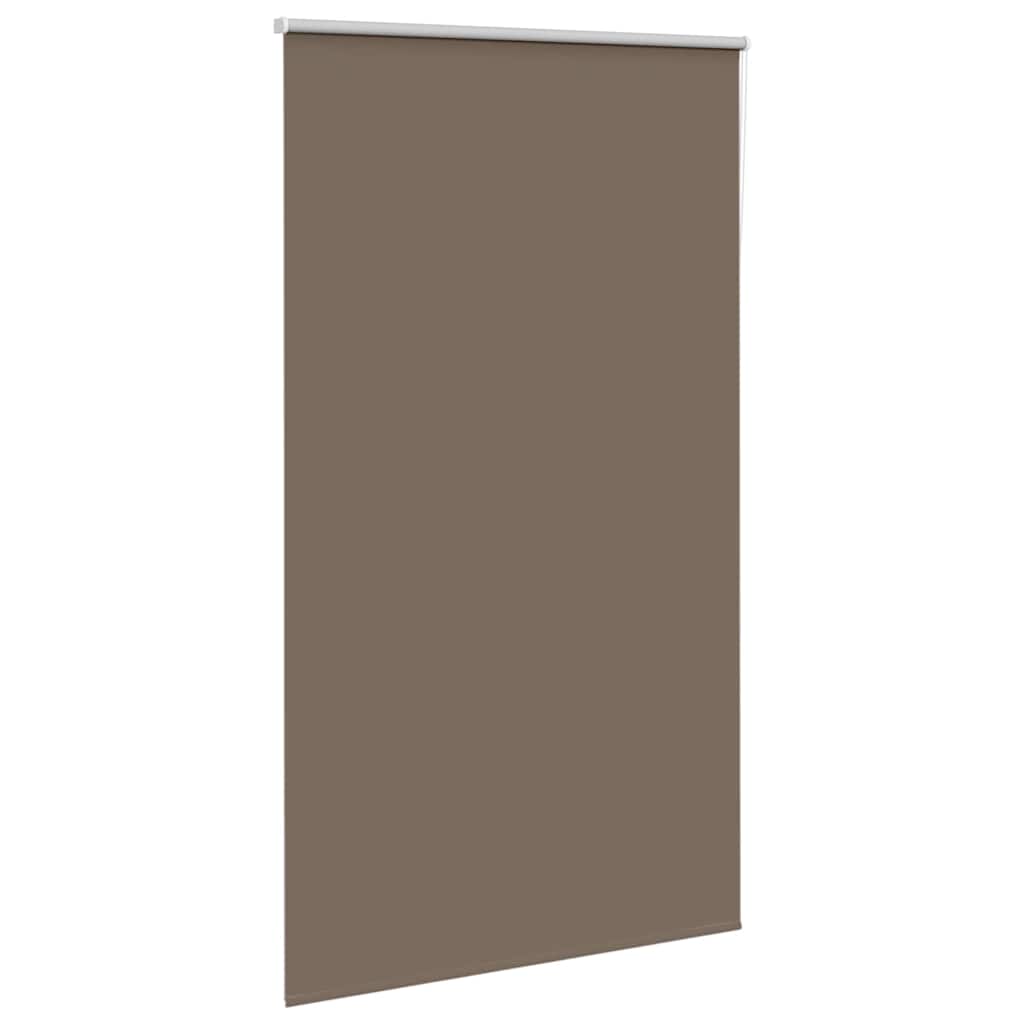 vidaXL Roller Blind Blackout Coffee 135x230 cm Fabric Width 131.6 cm Polyester 3
