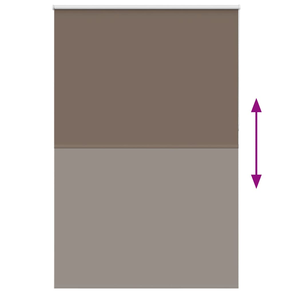 vidaXL Roller Blind Blackout Coffee 150x230 cm Fabric Width 146.6 cm Polyester 5