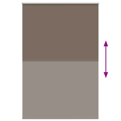 vidaXL Roller Blind Blackout Coffee 150x230 cm Fabric Width 146.6 cm Polyester 5